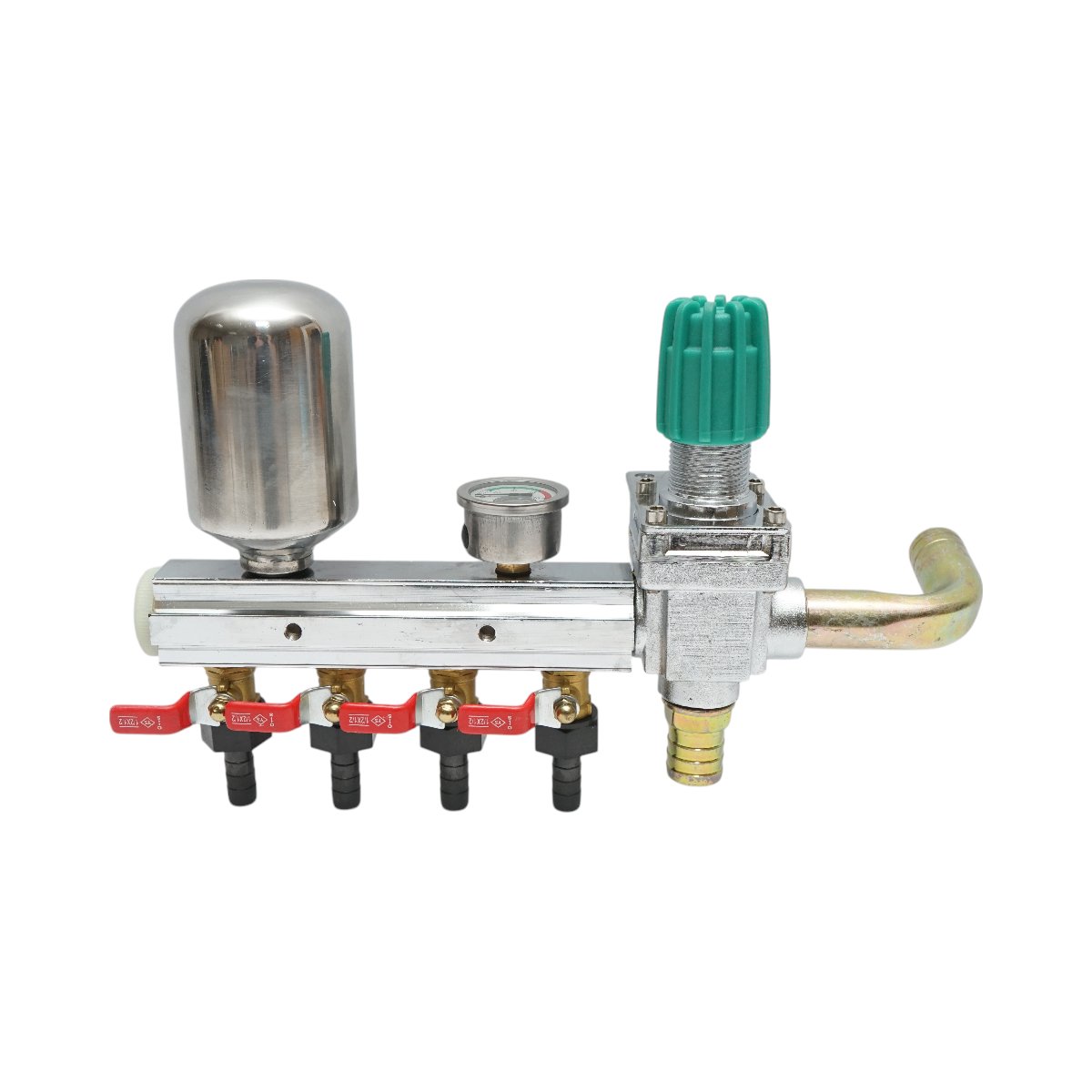 Distribuitor erbicidator cu 4 cai, manometru cu glicerina 49 bar Distribuitor erbicidator cu 4 cai, manometru cu glicerina 49 bar